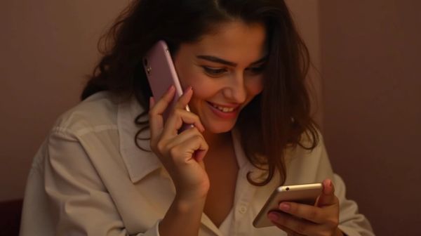 Savourer une conversation sensuelle avec un téléphone rose